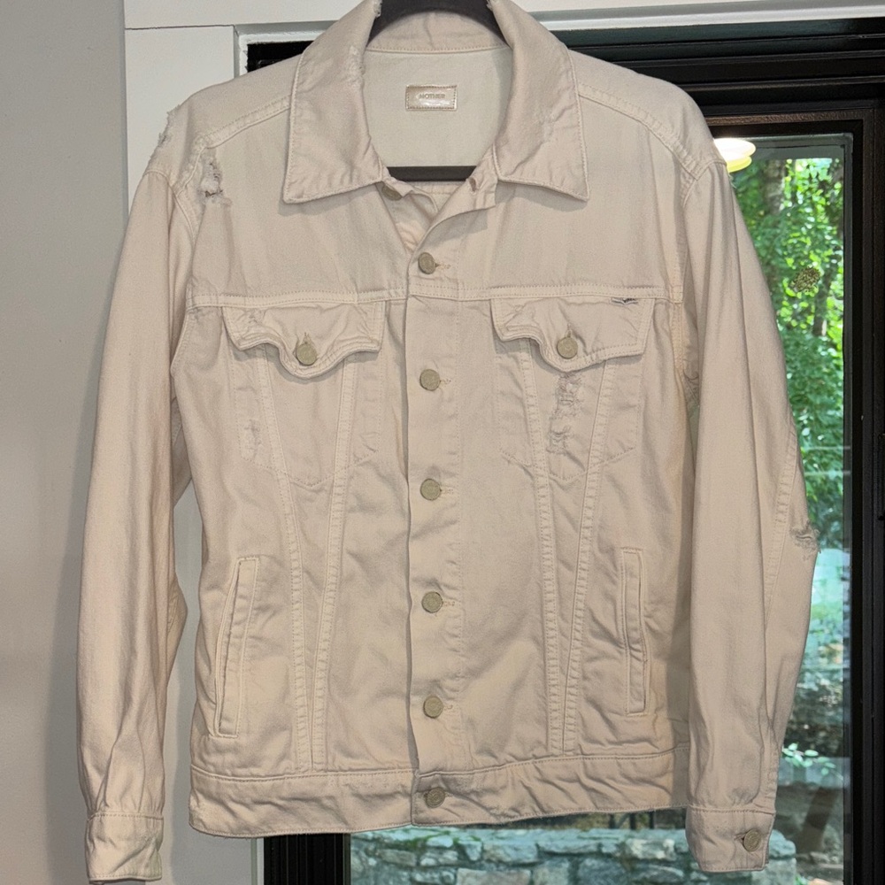 Mother Denim The Drifter Jacket in Almond size Small